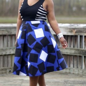 Lane Bryant pleated midi skirt